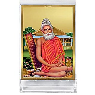                       DIVINITI Baba Lokenath Photo Frame for Car Dashboard Table Decor| ACF 3 Classic Baba Lokenath and 24K Gold Plated Foil| Religious Frame Idol for Pooja Worship Gifts Items (11.0X 6.8 CM)                                              