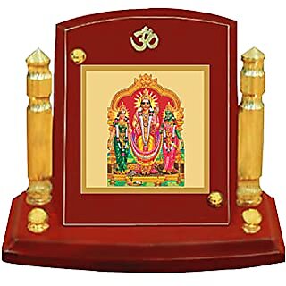                       DIVINITI Murugan Valli Photo Frame for Car Dashboard Home Decor Table Decor| MDF 1B P+ Classic Murugan Valli and 24K Gold Plated Foil| Religious Frame Idol for Pooja Gifts Items (7 X 9CM)                                              
