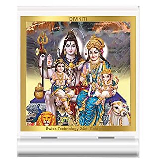                       DIVINITI Ram Krishna Photo Frame for Car Dashboard Table Decor ACF 3 Classic Ram Krishna and 24K Gold Plated Foil Religious Frame Idol for Pooja Worship Gifts Items (11.0X 6.8 CM)                                              