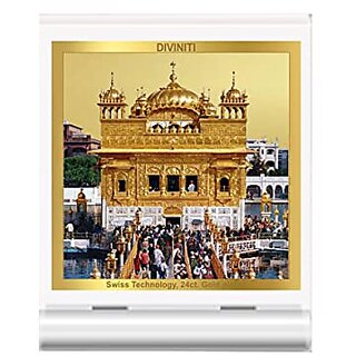                       DIVINITI Vishwakarma Ji God Idol Photo Frame for Car Dashboard Table Dxc3xa9cor office  MCF 1CR Photo Frames and 24K Gold Plated Foil Religious photo frame idol for Pooja Gifts Items (6.2x4.5 CM)                                              