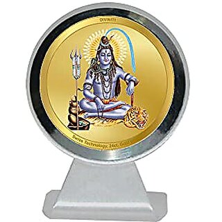                      DIVINITI DUA -E- SAFAR Idol Photo Frame for Car Dashboard Table Dxc3xa9cor office  24K Gold Plated Frame and Engraved Pillars of BrassSuitable for Car dashboard Decoration and Gifting. (7x9X6 cm)                                              
