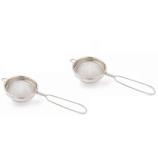                       Stainless Steel Double Net Jali Liquid Filter Small Tea and Coffee Strainer Chai Channi (1 Pcs)                                              