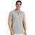 Tee Stores Mens Grey Solid Polo T-Shirt