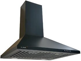 Ruwa 60cm 1100m3/hr Kitchen Chimney Model Citrine with installation Kit (Features Push Controls, Baffle Filter, 3watts l