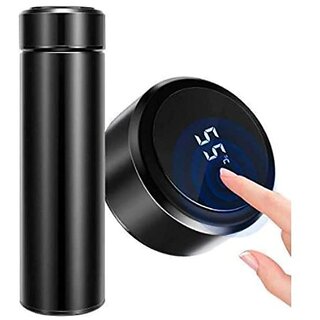                       Baba DEEP Temperature Smart Vacuum Insulated Thermos Water Bottle with LED Temperature Display 304 Stainless Steel Perfe                                              