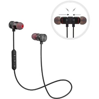Sketchfab Sport Magnet Bluetooth Wireless Neckband With Mic Headphones/Earphones