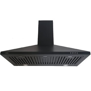 Ruwa 90cm 1250m3/hr Kitchen Chimney Model: AVA 90 (Features Push Controls, Baffle Filter, 3watts led Lights with Oil cup