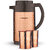 Trueware Neo Thrush 1200 Insulated Copper Jug -1000ml, Copper with 2 copper glass