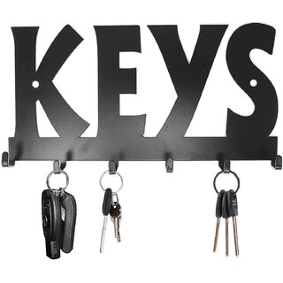                       Ruwa Stylish Wall Key Holder Metal - Model Black Keys                                              