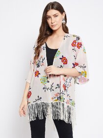 PURYS Multicolor Printed Shrugs for Women