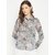Purys Women Grey Georgette Printed Casual Shirt