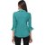 Purys Women Green Poly Cotton Solid Casual Shirt