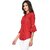 Purys Women Maroon Rayon Solid Casual Shirt
