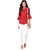 Purys Women Maroon Rayon Solid Casual Shirt