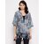 PURYS Grey Printed Shrugs for Women