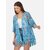 PURYS Blue Floral Shrugs for Women