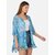 PURYS Blue Floral Shrugs for Women