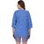 PURYS Blue Self Design Shrugs for Women