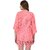 PURYS Pink Self Design Shrugs for Women