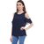 Purys Women Dark Blue Solid Regular Top