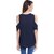 Purys Women Dark Blue Solid Regular Top