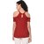 Purys Women Red Solid Basic Top