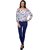 Purys Women White Floral Regular Top