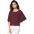 Purys Women Maroon Solid Kaftan Top
