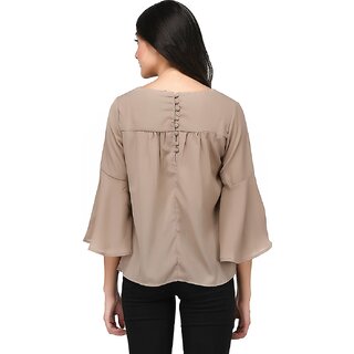 Latest Women Purys Women Grey Solid Regular Top 2025 at ShopCircuit | ONDC