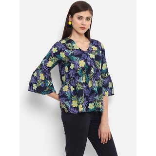                       Purys Women Multicolor Printed Regular Top                                              