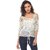 Purys Women White Floral Regular Top
