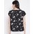 Purys Women Black Printed Regular Top