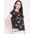 Purys Women Black Printed Regular Top