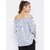 Purys Women White Striped Off Shoulder Top