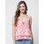 PURYS Women Pink Printed Regular Top