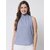 PURYS Women Blue Solid Regular Top