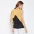 Purys Women Black Color Block Basic Top