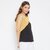 Purys Women Black Color Block Basic Top