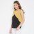 Purys Women Black Color Block Basic Top