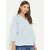 PURYS Women Blue Printed Regular Top