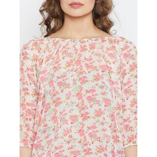 Latest Women Purys Women Beige Printed Regular Top 2025 at ShopCircuit | ONDC