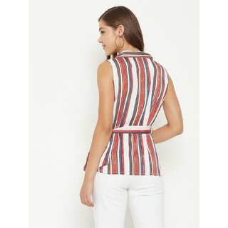 New Women PURYS Women White Tie-Dye Wrap Top 2025 at ShopCircuit | ONDC