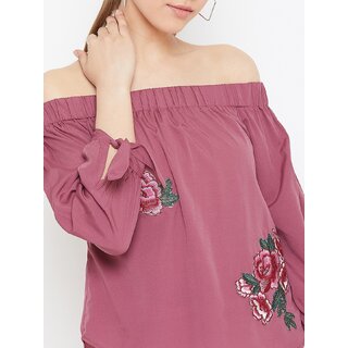 Latest Women Purys Women Pink Floral Regular Top 2025 at ShopCircuit | ONDC