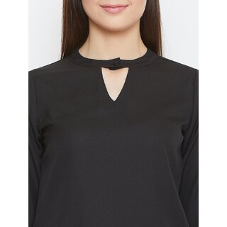 Luxurious Women Purys Women Black Solid Regular Top 2025 at ShopCircuit | ONDC