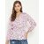 PURYS Women Pink Printed Regular Top