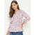 PURYS Women Pink Printed Regular Top