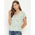 PURYS Women Green Printed Wrap Top