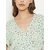 PURYS Women Green Printed Wrap Top