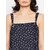 PURYS Women Blue Printed Basic Top