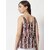 PURYS Women White Striped Regular Top